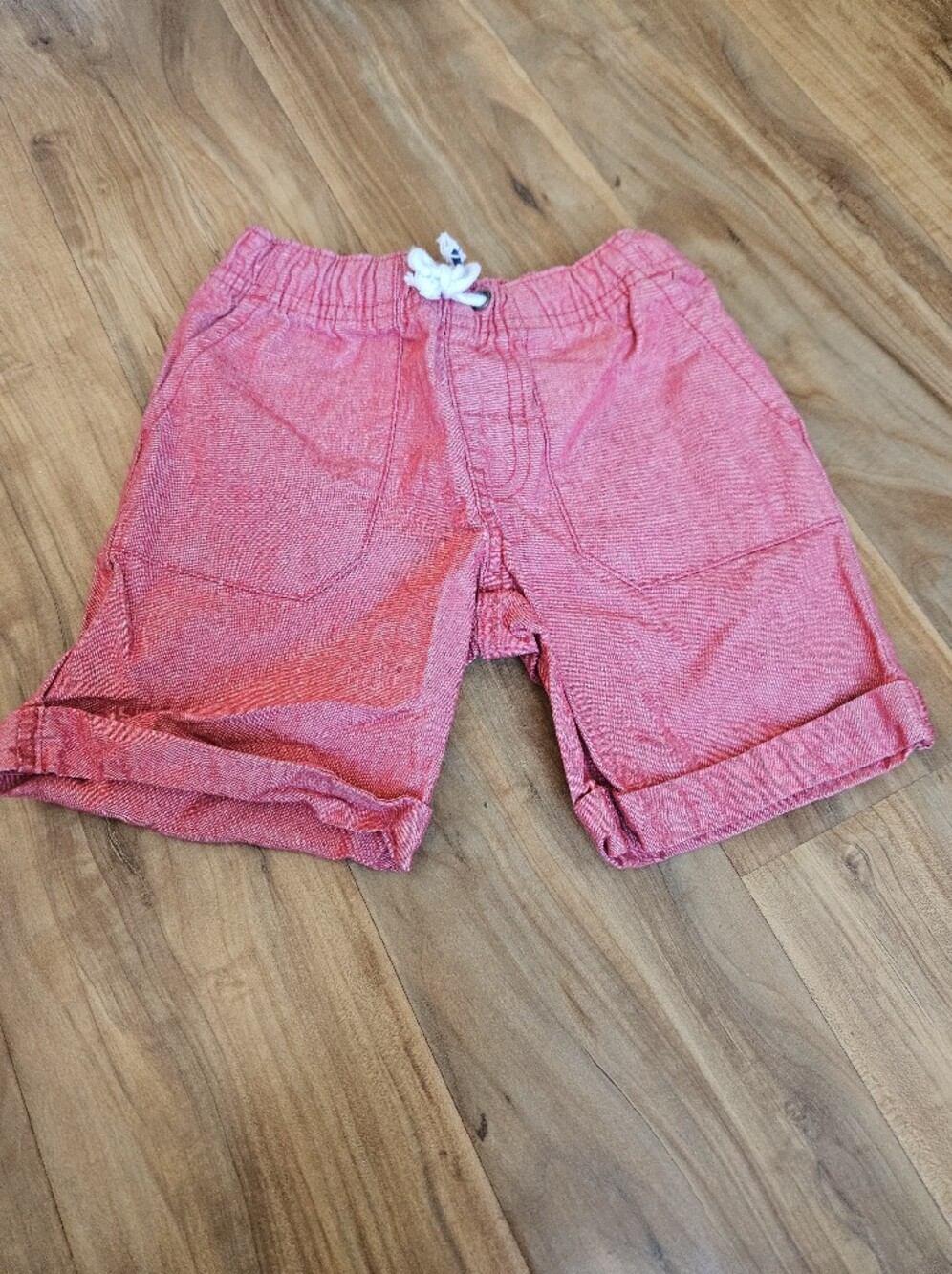 Kids Cat & Jack Red Drawstring Cotton Shorts 4t